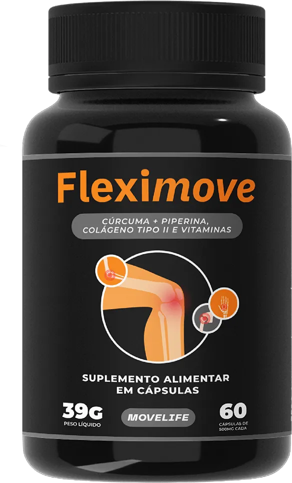 Fleximove, fórmula avançada para aliviar dores nas articulações, combater inflamações e promover bem-estar físico